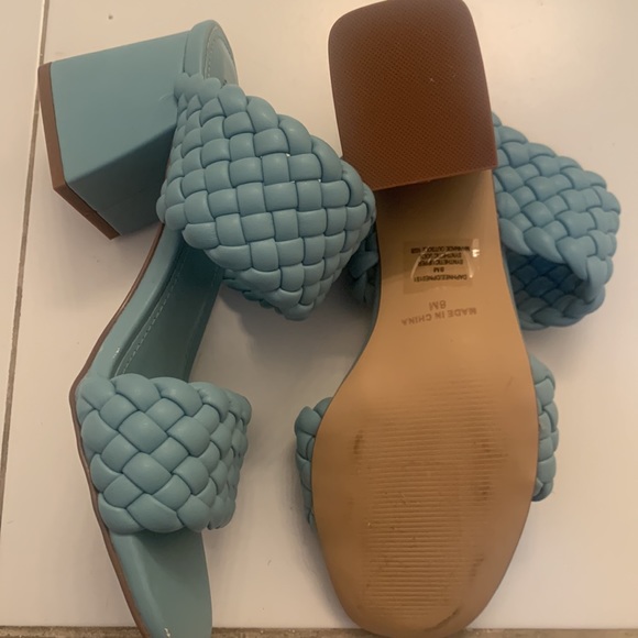 Turquoise Braided Steve Madden Heels - Picture 4 of 4